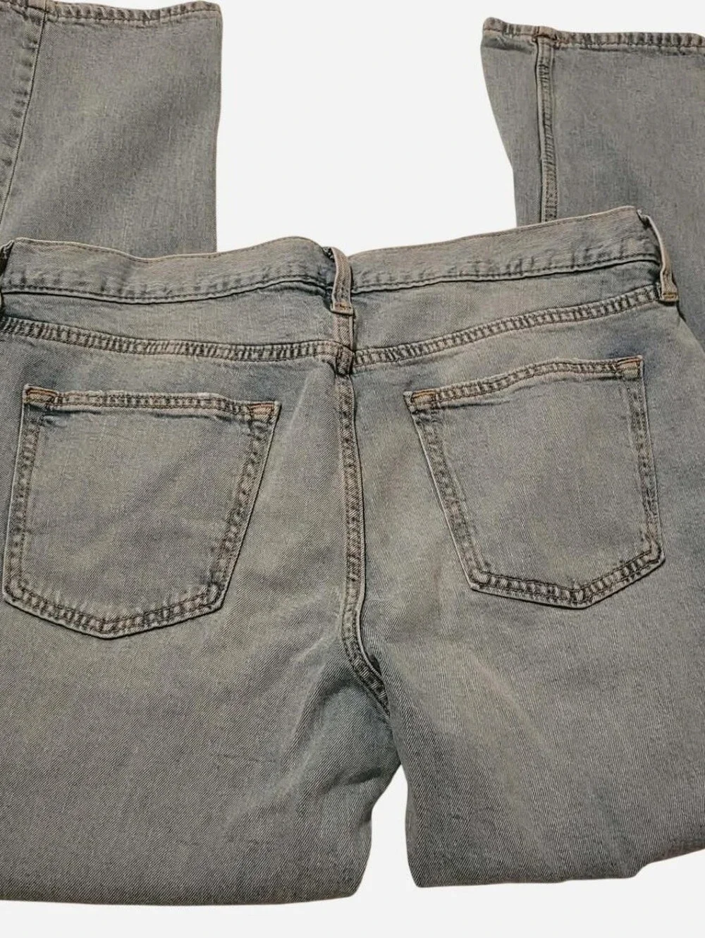 Old Navy Men's Light Gray Straight Jeans